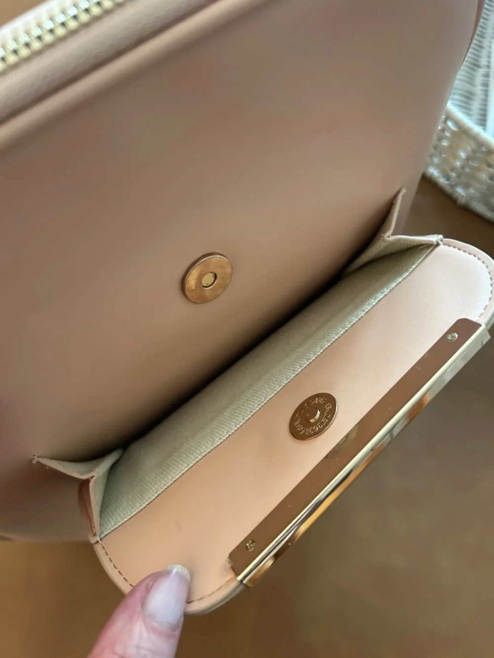Skye LeFevre Blush Pink Backpack with Gold Accents - Picture 7 of 12